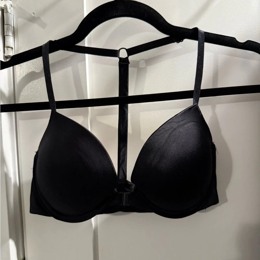2/$50 VS Black Bra with Rhinestone Detail - Picture 2 of 4